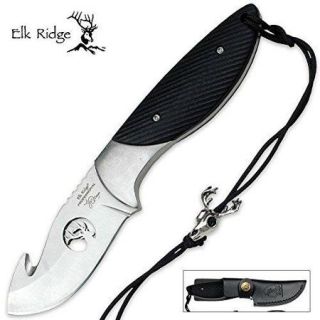 Elk Ridge EP 003BK Professional Gut Hook Knife, 7 Inch Overall Multi Colored