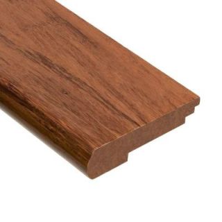 Home Legend Strand Woven Toast 3/8 in. Thick x 3 3/8 in. Wide x 78 in. Length Bamboo Stair Nose Molding HL40SNH