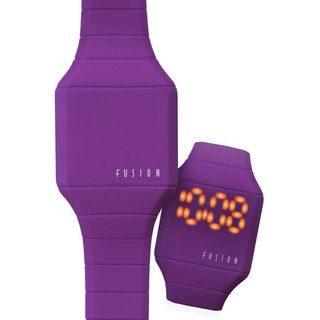 Dakota Fusion Mini Purple Hidden Touch Digital LED Watch  