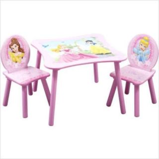 Delta Children Disney Princess Kids 3 Piece Table & Chair Set