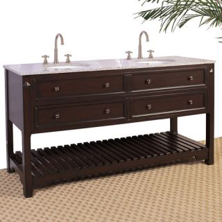 Legion Furniture Hatherleigh 68 Double Chest Bathroom Vanity Set