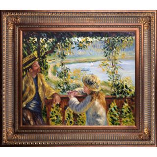Near the Lake by Renoir Framed Painting Print on Canvas by Tori Home