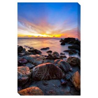 Gallery Direct Tropical Beach at Sunset Oversized Gallery Wrapped Canvas