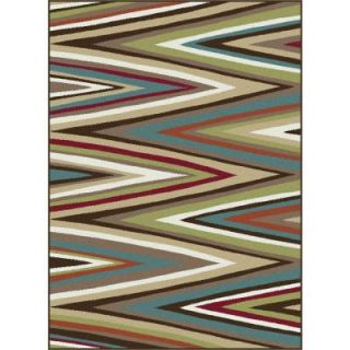 Tayse Rugs Deco Multi 7 ft. 10 in. x 10 ft. 3 in. Transitional Area Rug DCO1019 8x10