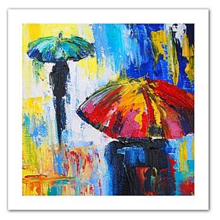 ArtWall Red Umbrella Unwrapped Canvas Art By Susi Franco, 36 x 36