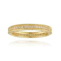 Icz Stonez 18k Yellow Goldplated Stackable Cubic Zirconia Eternity