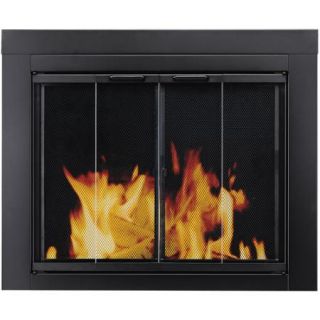 Pleasant Hearth Bi Fold Style Fireplace Glass Door, Alton Black, Small, AL 1000