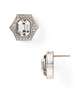 Carolee LUX Art Deco Button Earrings