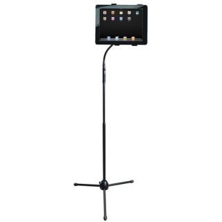 Hamilton Electronics Height Adjustable Goose Neck Tablet Floor Stand