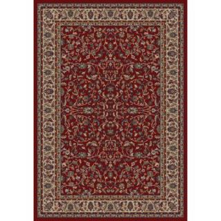 Concord Global Trading Jewel Kashan Red 6 ft. 7 in. x 9 ft. 3 in. Area Rug 40606