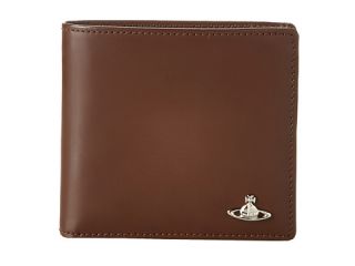 vivienne westwood printed squiggle wallet with horizontal coin holder brown