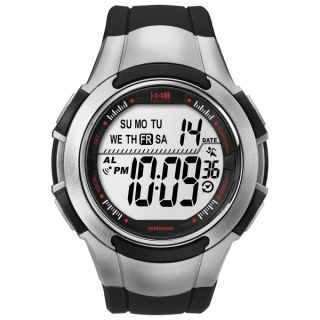 Timex Mens T5K237 1440 Sports Digital Sport Black/Silvertone Watch
