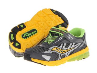 Saucony Kids Baby Ride 6 Toddler Little Kid Grey Yellow Slime