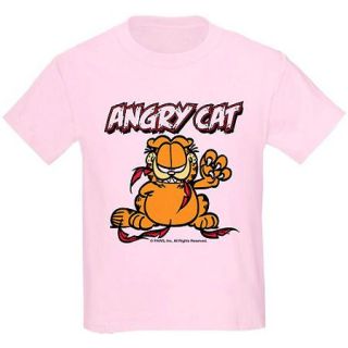 Garfield ANGRY CAT Kids T Shirt By 