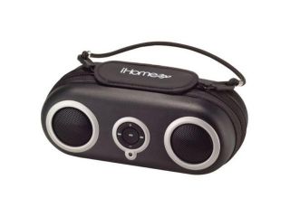 Refurbished iHome iH13 Portable Protective Case Speaker System with Built in Stereo Control