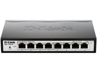 D Link 8 Port EasySmart Gigabit Ethernet Switch   Lifetime Warranty (DGS 1100 08)