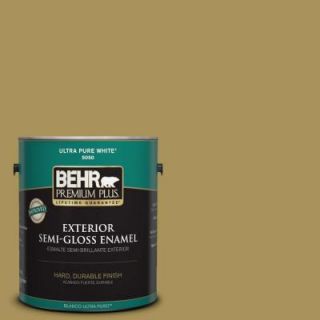 BEHR Premium Plus 1 gal. #M310 6 Bitter Lemon Semi Gloss Enamel Exterior Paint 534001