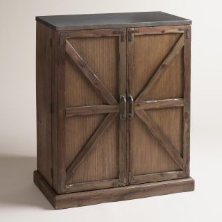 Wood Farmhouse Barn Door Bar