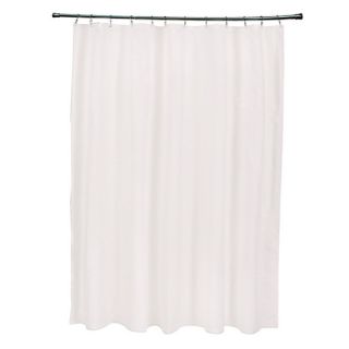 71 x 74 inch Cream Solid Shower Curtain