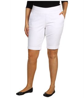 Jag Jeans Plus Size Plus Size Louie Pull On Bermuda Short In White