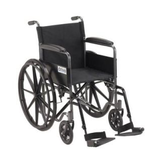 Drive Silver Sport 1 Wheelchair with Full Arms and Swing Away Removable Footrest SSP118FA SF