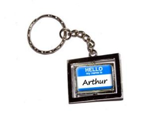 Hello My Name Is Arthur Keychain Key Chain Ring