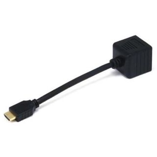 HDMI Male to Dual HDMI Female Splitter Converter Adapter Video by BattleBorn NEW