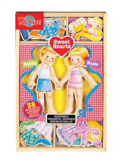 Sweet Hearts Magnetic Dress Up Dolls Play Set by T.S. Shure