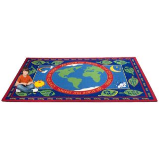 Kid Carpet Earth Educational World Area Rug