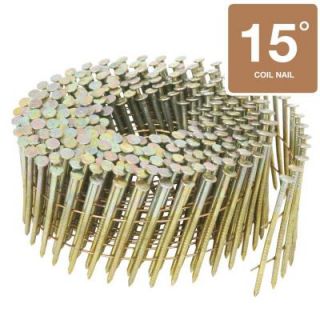Hitachi 2 1/2 in. x .131 Gauge Wire 4.5M Electro Galvanized Steel Ring Shank Full Round Head Framing Nails (4,500 Box) 12233