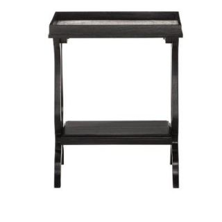 Home Decorators Collection Collins 28 in. H x 22 in. W x 13 in. D Black Burnish Accent Table 1467800900