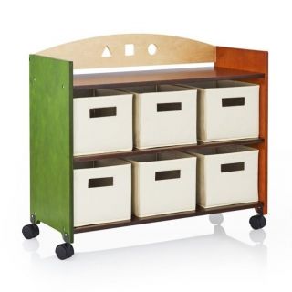 Guidecraft Rolling Storage Center in Multi Color   G98305