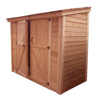 Outdoor Living Today 8.167 ft x 4 ft Lean To Cedar Storage Shed