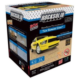 Rust Oleum RockSolid 1 gal. Tan Polycuramine 1 Car Garage Floor Kit 60007