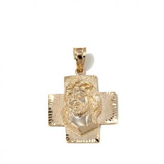 Michael Anthony Jewelry® 10K Gold Jesus Face Cross Pendant   8063288