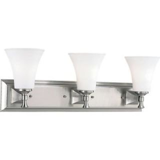 Progress Lighting Fairfield Collection 3 Light Brushed Nickel Bath Light P3133 09