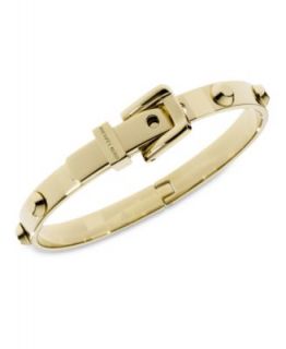 Michael Kors Rose Gold Tone Steel Buckle Bangle Bracelet