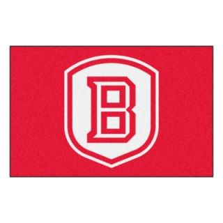 FANMATS NCAA Bradley University Red 1 ft. 7 in. x 2 ft. 6 in. Accent Rug 327