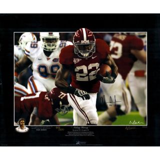 Fanatics Authentic Mark Ingram Alabama Crimson Tide Autographed 24 x 28 Gamble Productions Running Painting Lithograph   #903 928 of a Limited Edition of 1000
