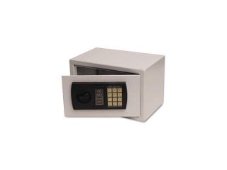 Personal Safe, 0.3 ft3, 12 1/4w x 7 3/4d x 7 3/4h, Light Gray