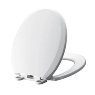 American Standard Cadet Slow Close EverClean Round Closed Front Toilet Seat in White 5259115.020
