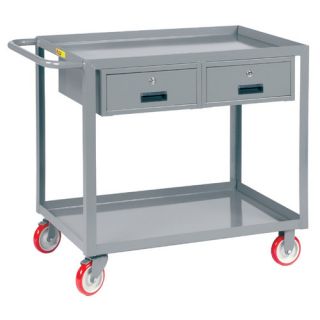 24 x 53.5 Welded Service Cart with Storage Drawers by Little Giant