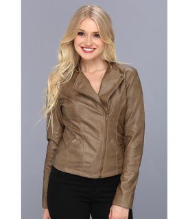 Jack By Bb Dakota Harlet Pleather Jacket Walnut, Clothing