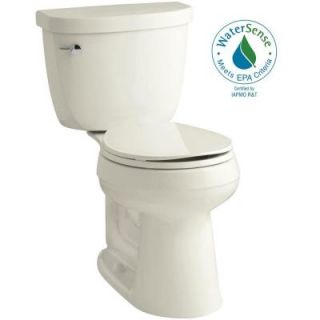 KOHLER Cimarron Comfort Height 2 piece 1.28 GPF Round Toilet with AquaPiston Flush Technology in Biscuit K 3887 96
