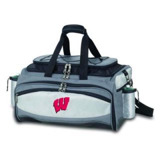 Picnic Time Wisconsin Badgers   Vulcan Portable Propane Grill and Cooler Tote by Embroidered Logo 770 00 175 642