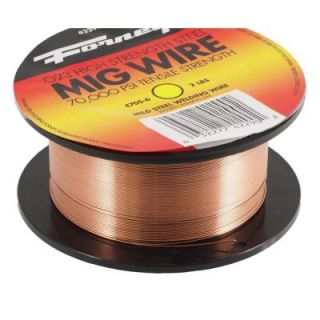Forney 0.024 Dia E70S 6 Mild Steel MIG Wire 2 lb. Spool 42290
