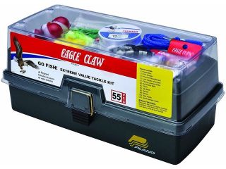 Eagle Claw KTKLBXFWD  Go Fish Extreme Tackle Box Kit