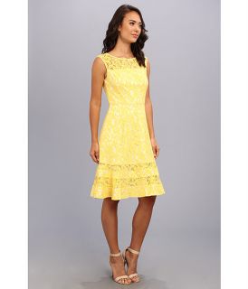 Adrianna Papell Cutaway Sleeve Shift Lace Clover
