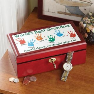 Personalized "Hands Down" Keepsake Box