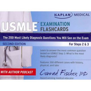 Kaplan Medical USMLE Examination Flashcards The 200 "Most Likely Diagnosis" Questions You Will See on the Exam for Steps 2 & 3